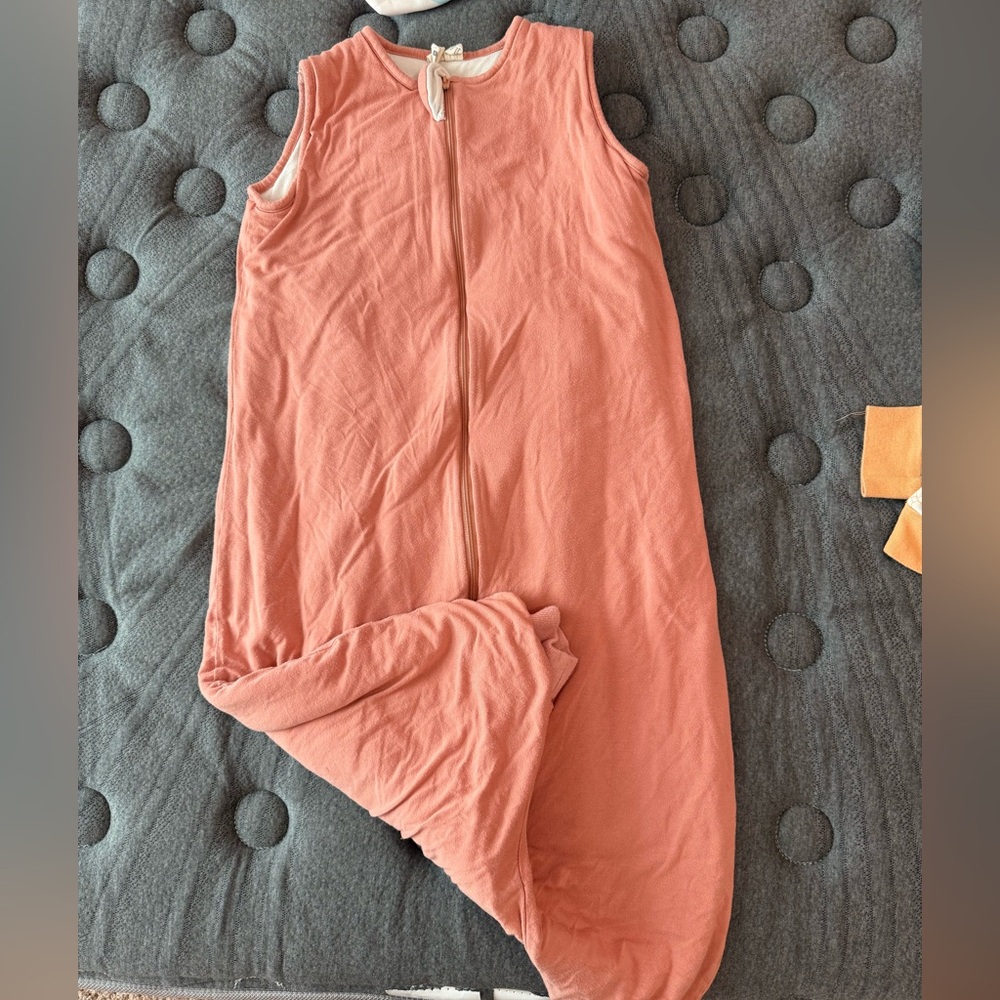 Coral Sleeveless Baby Sleep Sack